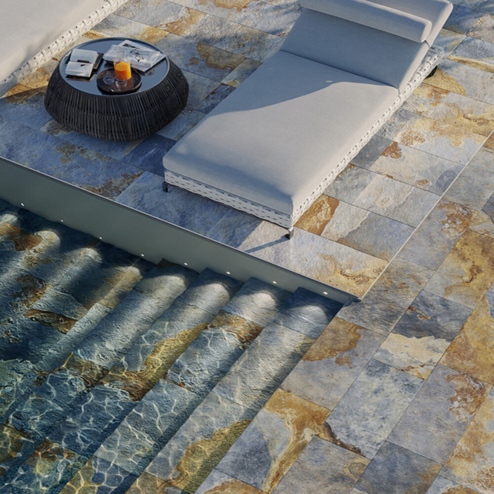 carrelage aspect pierre pour piscine annette carrelage narbonne