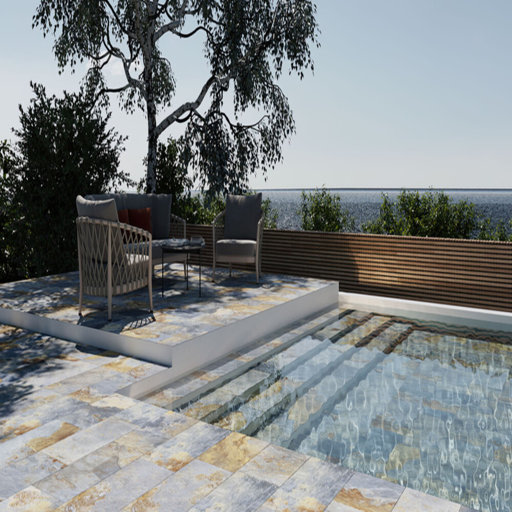 carrelage aspect pierre pour piscine annette carrelage narbonne