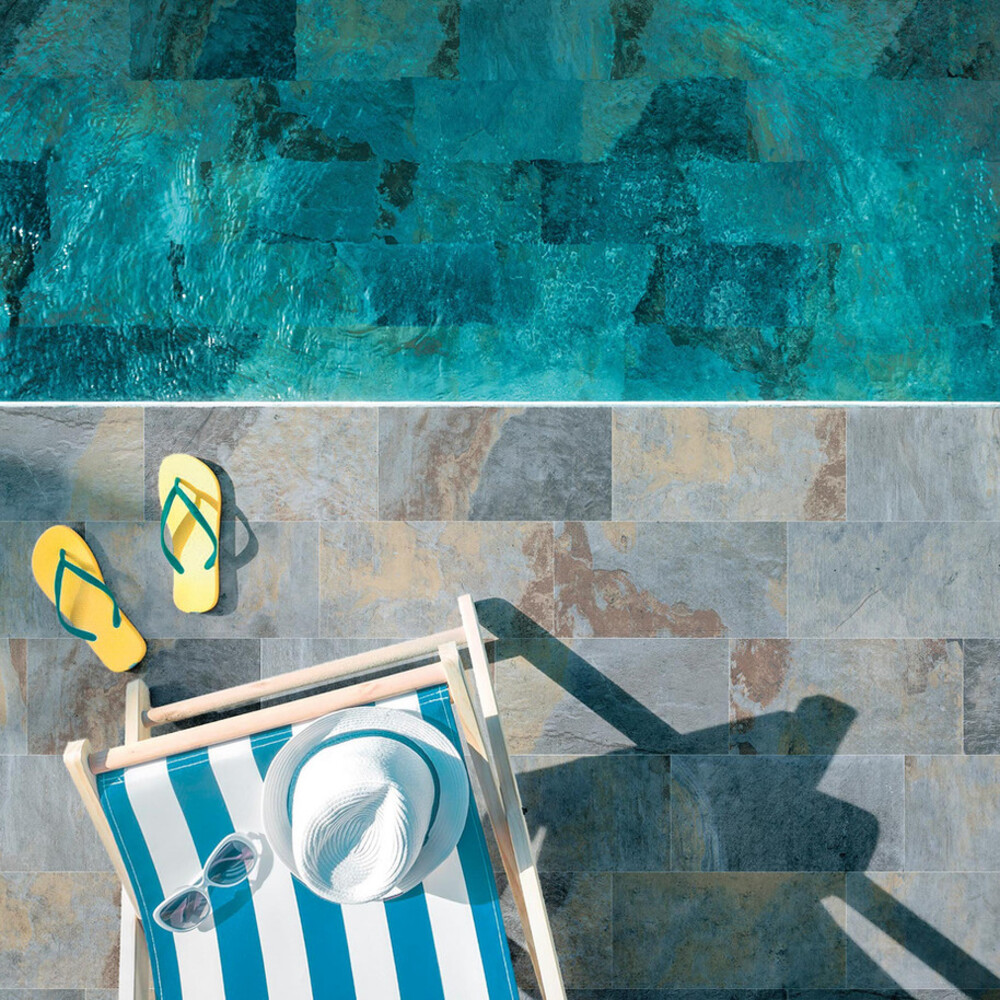 carrelage aspect pierre pour piscine annette carrelage narbonne