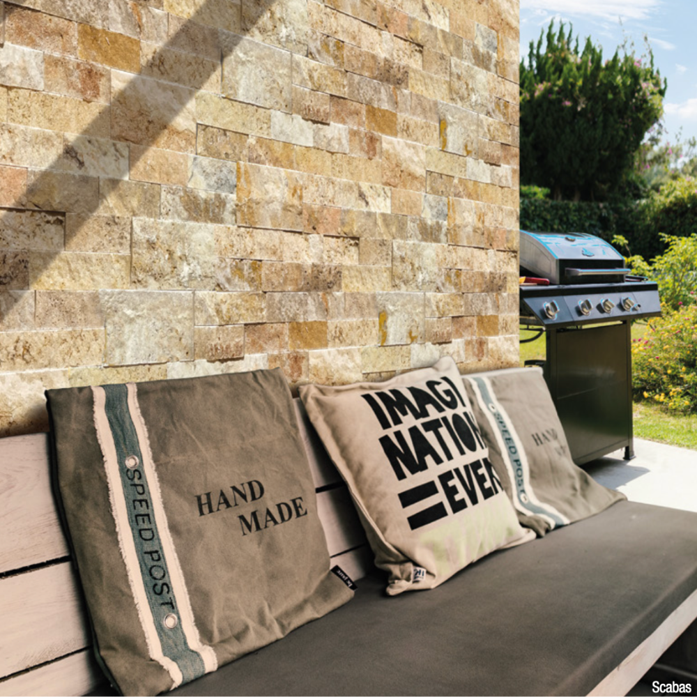 Parements muraux fins Gris, Rusty, Green bali, Scabas annette carrelage narbonne