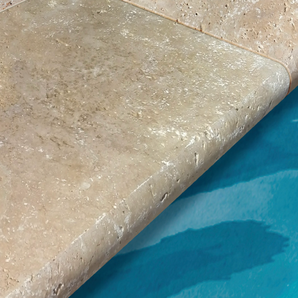 margelle travertin Classic mix et Standard mix annette carrelages narbonne