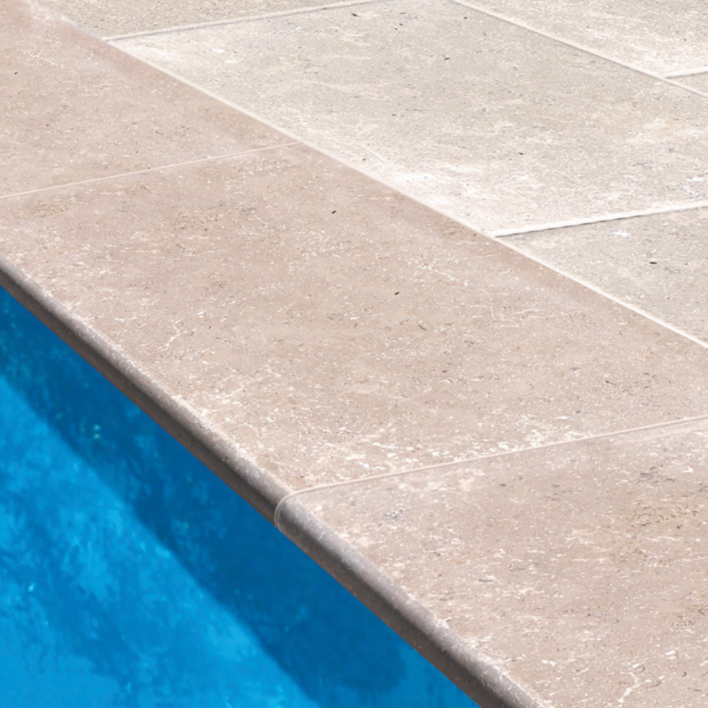 Dallage Extérieur margelle Vulcano Noisette annette carrelages narbonne