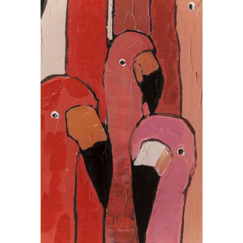Tableau Touched Flamants Roses 90x120 cm - annette carrelages narbonne