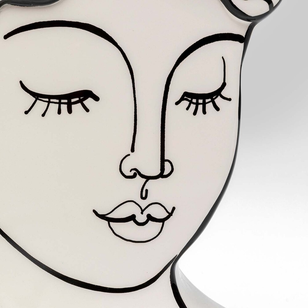 Vase Favola Femme Buste Blanc et Noir – Kare Design annette carrelage narbonne