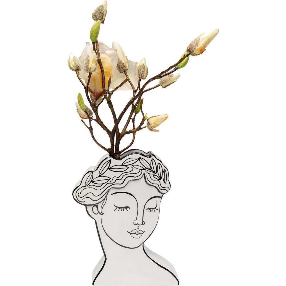 Vase Favola Femme Buste Blanc et Noir – Kare Design annette carrelage narbonne